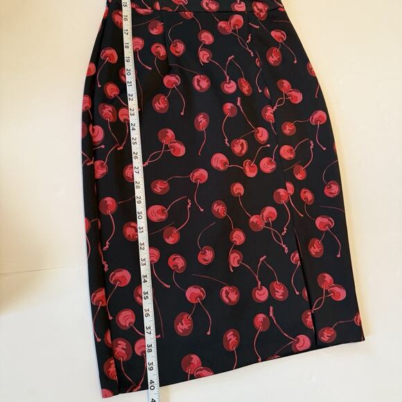 Betsey‎ Johnson Dress Sz 4 Rockabilly Pinup Retro Cherry Print Bombshell 50s 60s - Picture 14 of 15